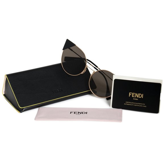 Fendi Lei Round Sunglasses FF0190S 000 2M 57 main image 4